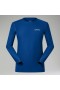 Men 247 Crew Long Sleeve Tech Tee -Blue | Berghaus T-Shirts