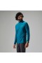 Men 24/7 Half Zip Long Sleeve Tech Tee -Turquoise | Berghaus T-Shirts