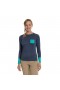Women Explorer Tech Tee Long Sleeve Crew -Blue | Berghaus T-Shirts