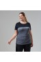 Women Voyager Tech Tee Short Sleeve Crew -Dark Grey / Black | Berghaus T-Shirts