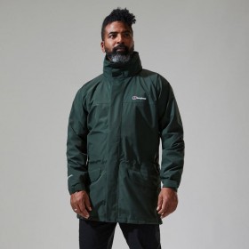 Men Long Cornice InterActive Jacket -Dark Green | Berghaus Waterproof