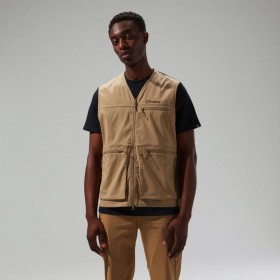 Men/Women Utility Pocket Vest Brown | Berghaus Tops
