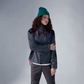 Women Mayeurvate Waterproof Jacket -Grey/Black | Berghaus Lightweight