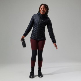 Women Tephra 2.0 Hooded Insulated Jacket Black | Berghaus Insulated