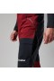  Calças com suspensórios MTN Arete Descend GTX para homem - Vermelho escuro/Preto | Calças Berghaus