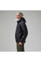  Jaqueta masculina Silksworth com capuz e isolamento de plumas - Preta | Berghaus Insulated