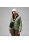  Jaqueta feminina Silksworth com capuz e isolamento de plumas - Verde | Berghaus Insulated