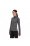  Camiseta feminina Voyager com meio zíper - Cinza escuro | Berghaus T-Shirts