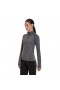  Camiseta feminina Voyager com meio zíper - Cinza escuro | Berghaus T-Shirts
