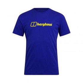  Camiseta masculina de manga curta com logo grande - Roxa | Berghaus T-Shirts