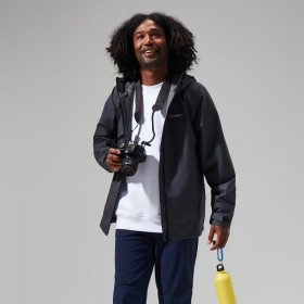  Jaqueta masculina Paclite 2.0 - Cinza escuro | Berghaus Impermeável