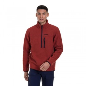  Masculino Stainton 2.0 Half Zip -Vermelho Escuro | Berghaus Casaco polar