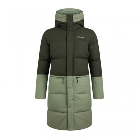  Jaqueta feminina Combust Reflect Long com isolamento de plumas - Verde | Berghaus Leve