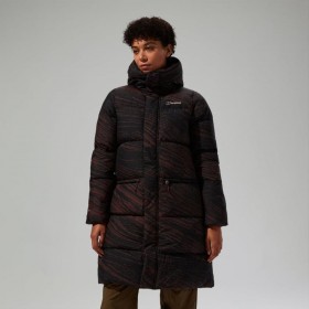  Jaqueta feminina longa e isolada Combust Reflect - Marrom | Berghaus Leve