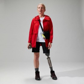  Jaqueta corta-vento feminina Milham - Vermelha | Berghaus Windproof