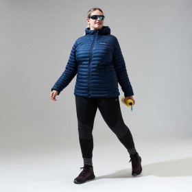 Jaqueta feminina Nula Micro - Azul Escuro | Berghaus Leve