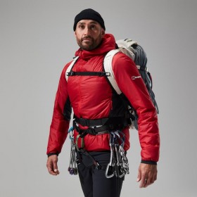  Geansaí Sintéiseacha MTN Arete LB d'Fhir - Dearg/Dubh | Geansaí Berghaus