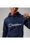 Felpa con cappuccio da uomo con logo blu scuro | Felpe con cappuccio Berghaus