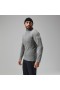  Maglia a maniche lunghe MTN Guide da uomo con mezza zip - Grigio/Nero | Strati base Berghaus