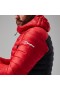  Felpa con cappuccio MTN Seeker MW Down da uomo - Rosso/Nero | Berghaus Insulated