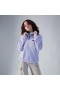  Felpa oversize con mezza zip Aztec da donna - Viola | Pile Berghaus