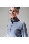  Felpa con cappuccio Prism 2.0 Micro Full Zip InterActive da donna - Grigio | Pile Berghaus