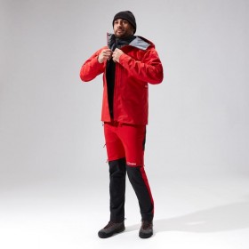  Pantaloni da uomo MTN Guide Alpine - Rosso/Nero | Pantaloni Berghaus