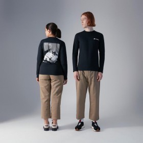  Magliette a maniche lunghe Kanchenjunga Static da uomo/donna - Nere | Magliette Berghaus