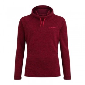  Pile Canvey Half Zip da donna - Nero/Rosso | Pile Berghaus