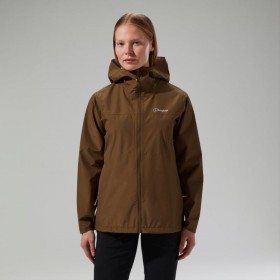  Giacca impermeabile da donna Deluge Pro 3.0 - Marrone | Berghaus Waterproof