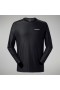 メンズ 24/7 テックTシャツ ロングスリーブ クルー - ブラック | Berghaus Tシャツ