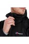 メンズ デリュージ ライト ウォータープルーフ ジャケット - ブラック | Berghaus ウォータープルーフ