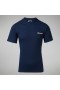 メンズ オーガニック クラシック ロゴ Tシャツ ダークブルー | Berghaus Tシャツ