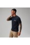 メンズ オーガニック フロント＆バック ロゴ Tシャツ ブラック | Berghaus Tシャツ