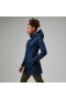 レディース Omeara ロング ウォータープルーフ ジャケット - ブルー | Berghaus ウォータープルーフ