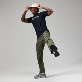 メンズ オーガニック ビッグクラシックロゴTシャツ ブラック | Berghaus Tシャツ