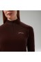  Berghaus Ivyhill-topp med halv glidelås for dame – brun |