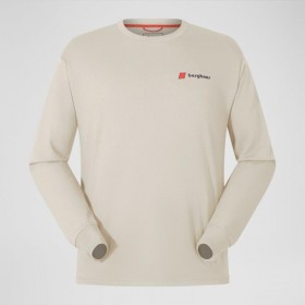  Koszulka z długim rękawem Mera Peak dla mężczyzn/kobiet – szara | Berghaus T-Shirts