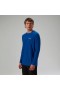  Tricou tehnic cu mânecă lungă 247 Crew pentru bărbați - Albastru | Tricouri Berghaus