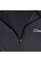 Tricou bărbătesc 24/7 Tech Tee cu mânecă lungă și fermoar pe jumătate - Negru | Tricouri Berghaus
