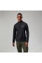 Tricou bărbătesc 24/7 Tech Tee cu mânecă lungă și fermoar pe jumătate - Negru | Tricouri Berghaus
