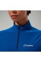  Tricou tehnic cu mânecă lungă și fermoar pe jumătate pentru femei 247 - Albastru | Tricouri Berghaus