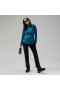  Tricou tehnic cu mânecă lungă și fermoar pe jumătate, pentru femei, 24/7, pentru maternitate - turcoaz | Tricouri Berghaus