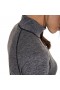  Tricou Tech cu fermoar pe jumătate Voyager pentru femei - Gri închis | Tricouri Berghaus