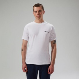  Tricou bărbătesc cu mânecă scurtă Art - Alb | Berghaus T-shirts