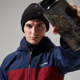  Jachetă Paclite Dynak pentru bărbați - Albastru închis/Roșu închis | Berghaus Lightweight