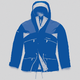  Jachetă impermeabilă Trango Gore-Tex pentru bărbați/femei - albastră/roșie | Berghaus Waterproof