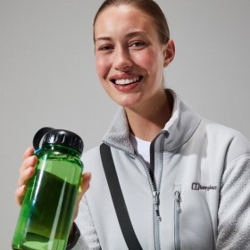  Geacă de damă Fadley cu fermoar pe jumătate - Gri deschis | Fleece Berghaus