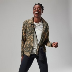  Geacă de fleece cu fermoar complet Navala pentru femei - Verde/Verde închis | Geacă de fleece Berghaus