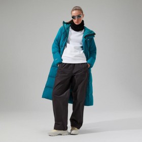  Jachetă izolată cu glugă, model Saffren Duster, pentru femei - Turcoaz | Berghaus Insulated